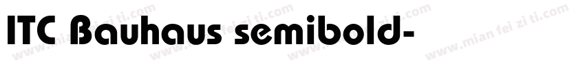 ITC Bauhaus semibold字体转换